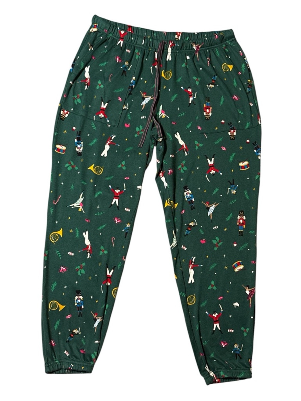 Women’s Green Holiday Print Pajama Pants